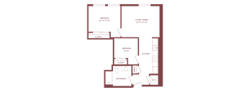B1 - 2 bed 1 bath