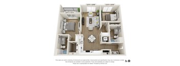 2 bed 2 bath - 989 sqft