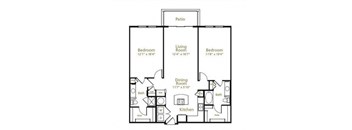 b2-1 2 bed 2 bath 1327 sf