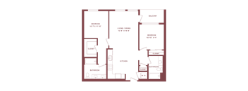 B6 - 2 bed 2 bath