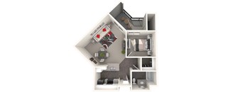 Barcelona Floor Plan at 55+ FountainGlen Rancho Santa Margarita, Rancho Santa Margarita, California