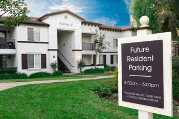 Resident parking sign and building exterior - Photo Gallery 2