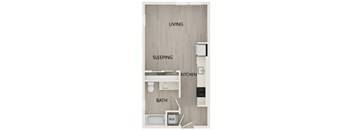 S1 Floor Plan at Bayswater Apartments, California