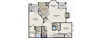 Bellaire II - 2 bed 2 bath - 1429 sqft