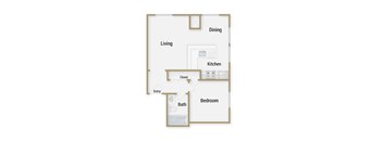 Berkeley floor plan at Towers at Rincon, California