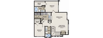 Beverly II - 2 bed 2 bath - 1043 sqft