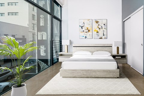 furnished bedroom