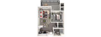 Bungalow - One bedroom, one bathroom unit at FountainGlen Temecula