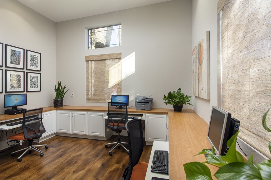 Business Center with computers at 55+ Remington at Ladera Ranch, Ladera Ranch, CA, 92694