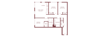 C1 - 3 bed 2 bath