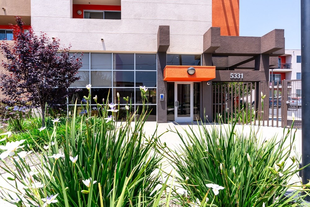 Outside of apartment complex