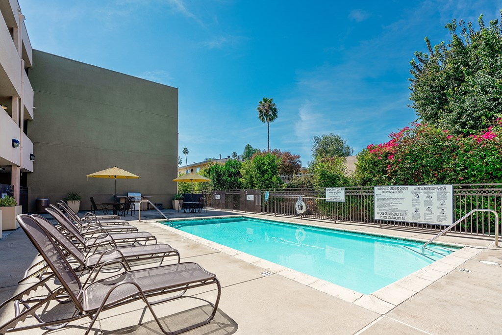 Pool with lounge seating