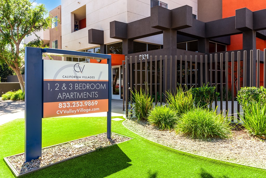 cv valley village entry sign