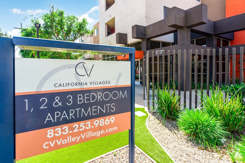 cv valley village entry sign