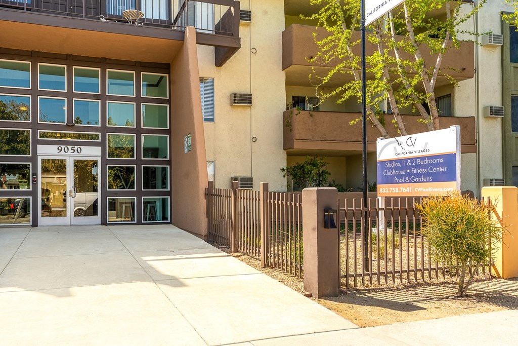 california villages pico rivera sign and entryway