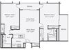 B1 floor plan 2 bedroom 2 bath 1025 square feet B1 floor plan 2 bedroom 2 bath 1025 square feet