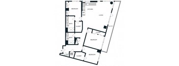 a schematic diagram of a floor plan of a house
