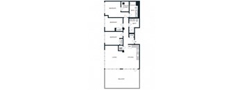 a floor plan of a house with a staircase