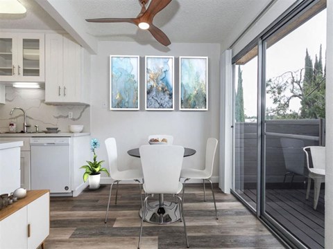 furnished dining area