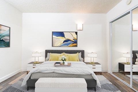 furnished bedroom