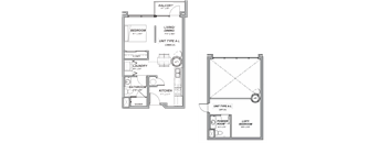 A1-L Floor Plan at Casa Estilo Apartments, California