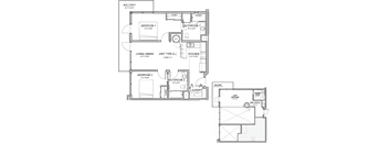 D-L Floor Plan at Casa Estilo Apartments, Chula Vista, California