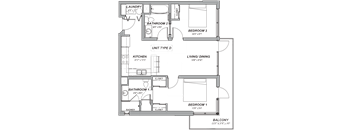 C-3 Floor Plan at Casa Estilo Apartments, Chula Vista, CA, 91910
