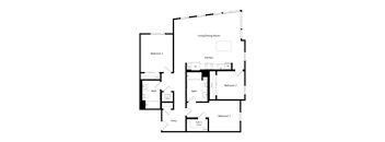 C4 - 3 bed 2 bath - 1313 sqft