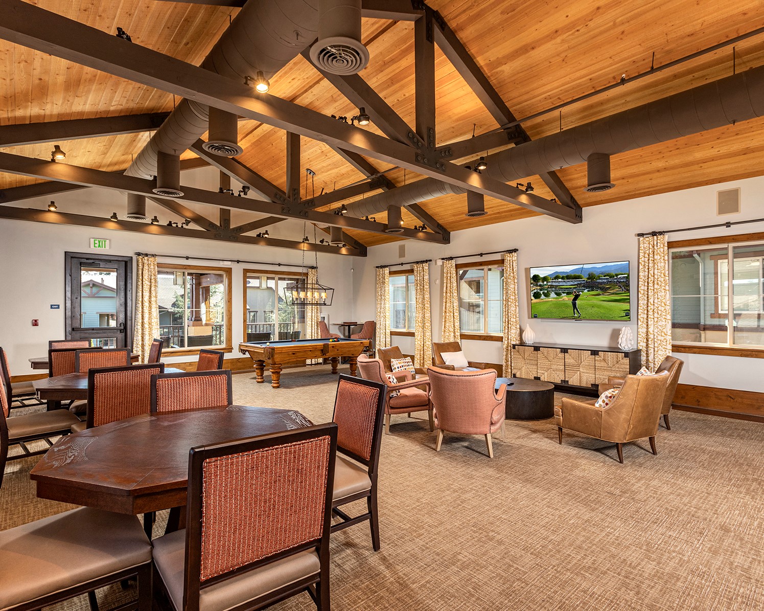 Clubhouse Game Room at 55+ FountainGlen  Jacaranda, Fullerton, CA