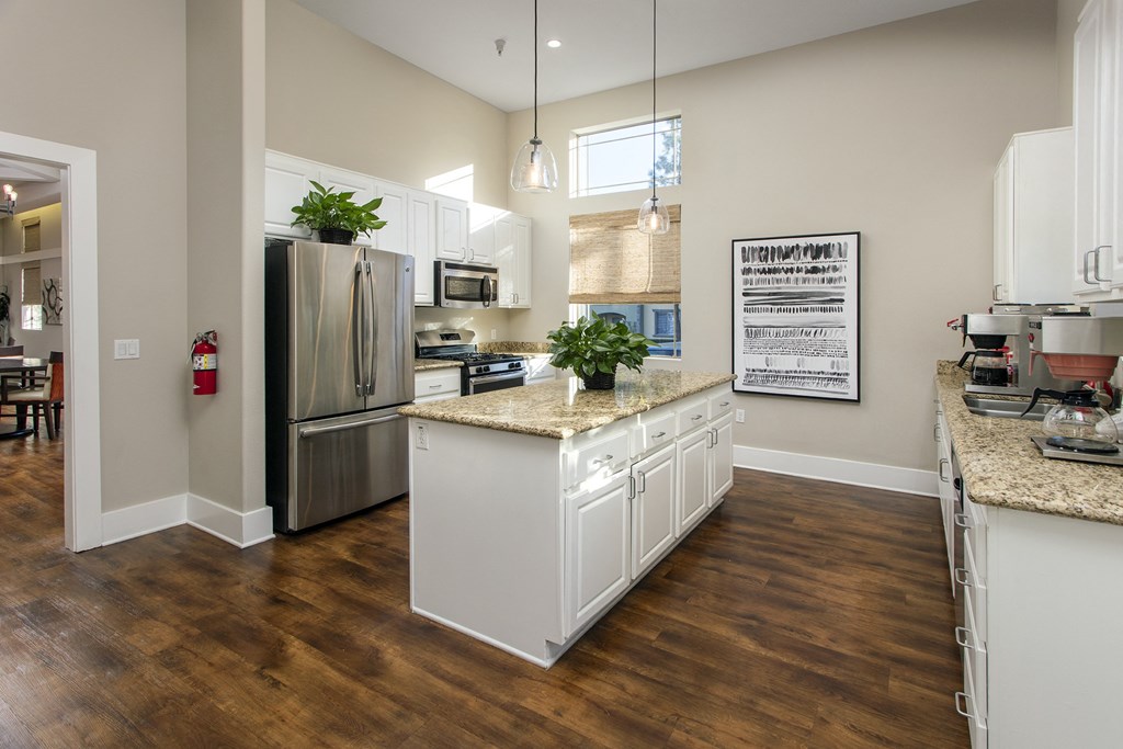 Clubhouse Kitchen at 55+ Remington at Ladera Ranch, California, 92694