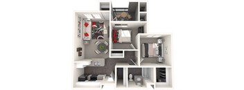 Coronado Floor Plan at 55+ FountainGlen Valencia, California, 91354
