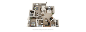 2 bed 2 bath 1171 sqft