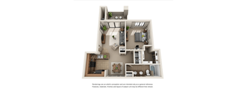 1 bed 1 bath 782 sqft