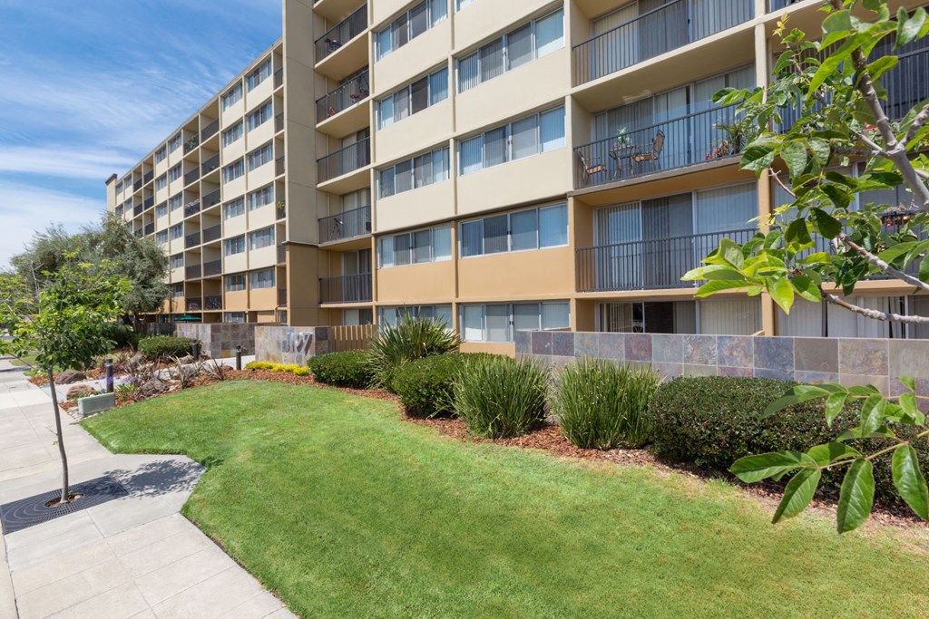 exterior of avenue two apartment building at Avenue Two Apartments, Redwood City  , CA