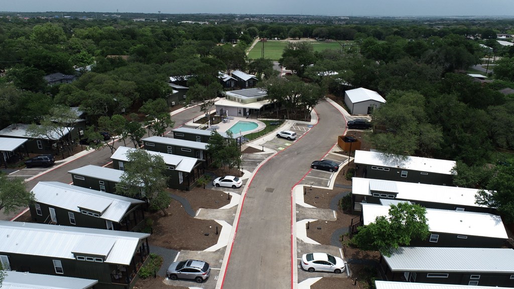 arial view of casata property