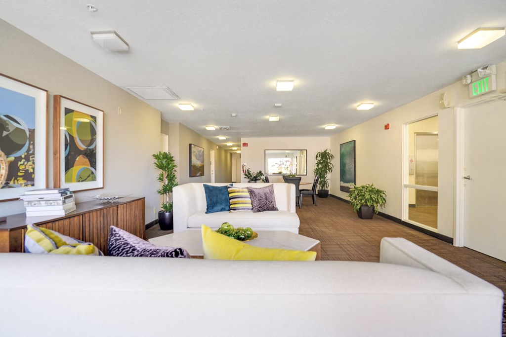 Indoor seating area at Americana Apartments, California, 94040
