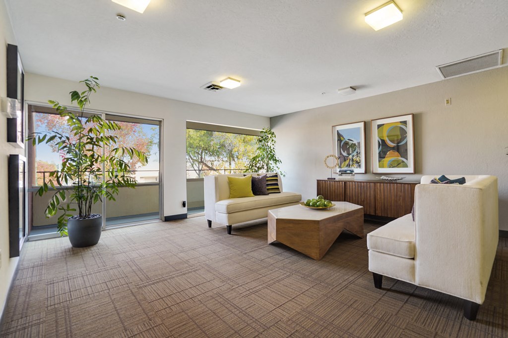 Indoor seating area at Americana Apartments, Mountain View, 94040