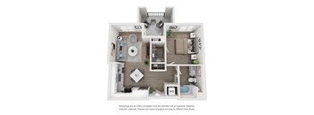 Plan 2 - 1 bed 1 bath
