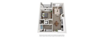 Plan 3 - 1 bed 1 bath