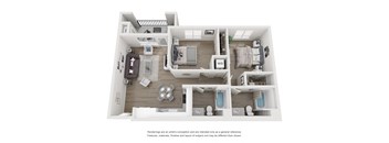 Plan 4 - 1 bed 1 bath