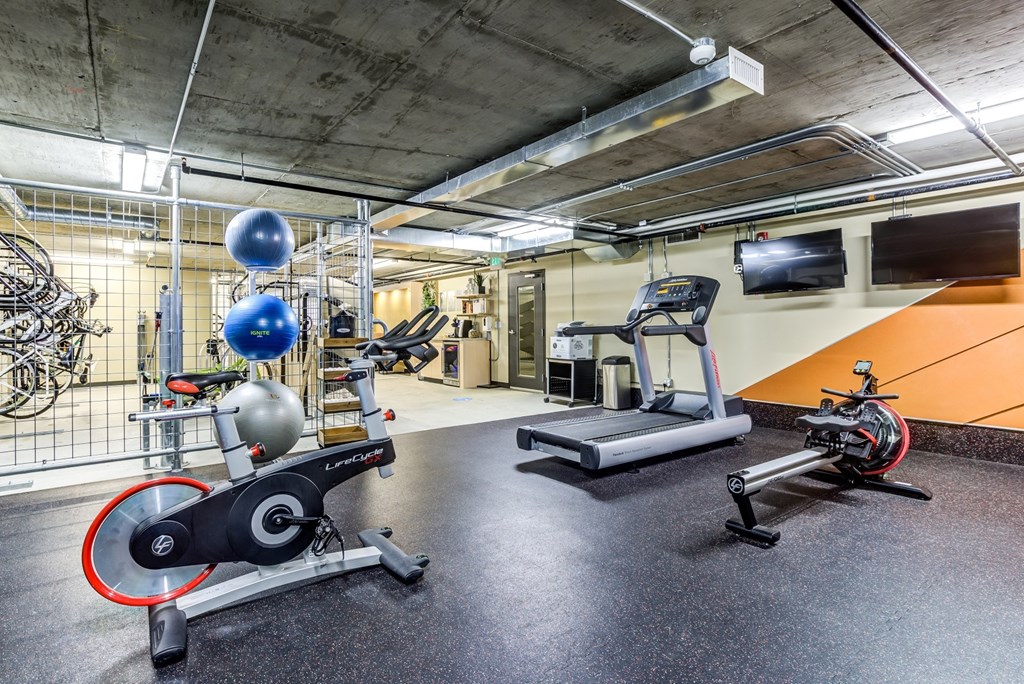 Apartments for Rent in Seattle - Emmons on 3rd - Fitness Center with Exercise Equipment