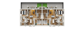 2 Bedroom Duplex Floor Plan at Estia Roseville, Roseville