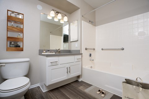 Bathroom with tub at 55+ FountainGlen Laguna Niguel