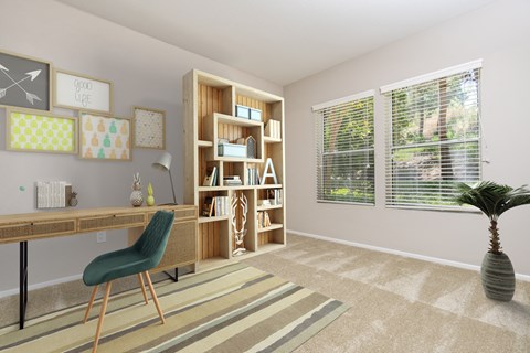 Home office at 55+ FountainGlen Laguna Niguel