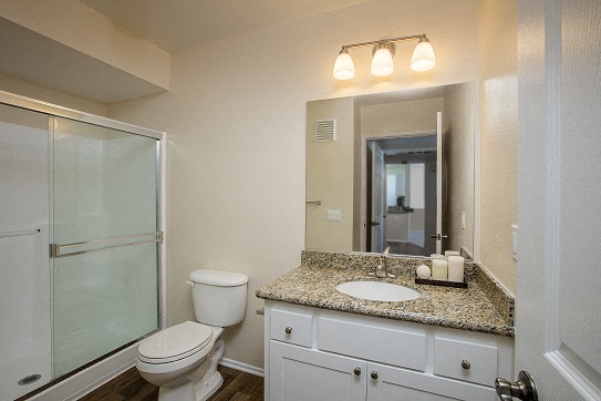 Toilet In Bathroom at 55+ FountainGlen Pasadena, Pasadena, California