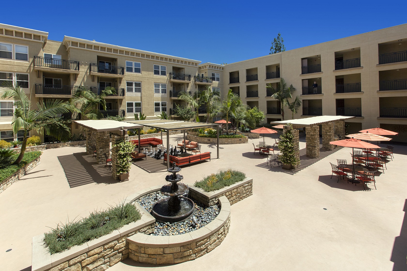 Courtyard View at 55+ FountainGlen Pasadena, Pasadena, CA