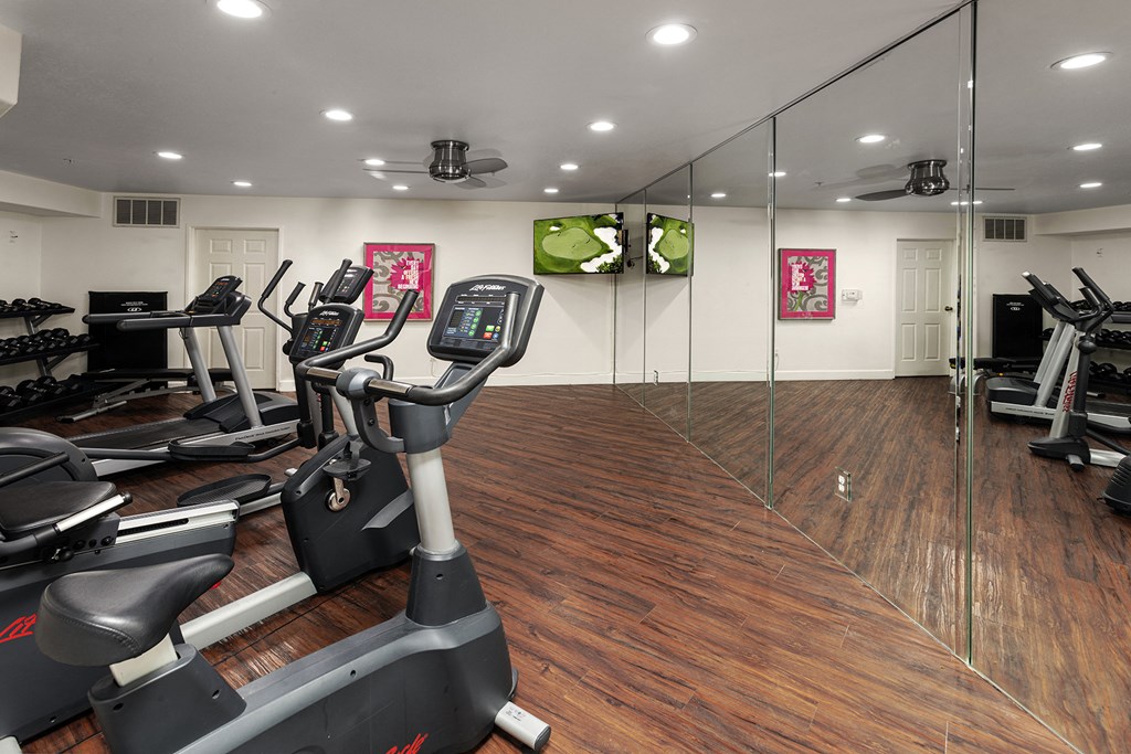 Fitness Center With Modern Equipment at 55+ FountainGlen Rancho Santa Margarita, California