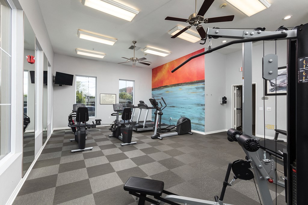 Fitness Center at 55+ FountainGlen Seacliff, Huntington Beach, California