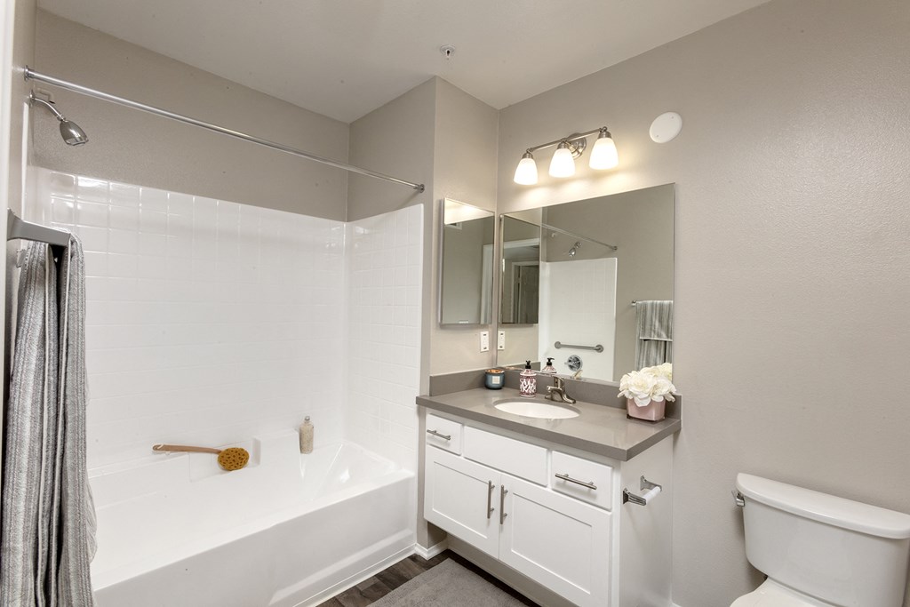 Bathroom With Bathtub at 55+ FountainGlen Seacliff, Huntington Beach, CA