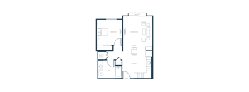 A1 - 1 bed 1 bath - 645 sqft